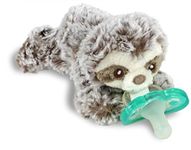 RaZbaby RaZ-Buddy JollyPop Pacifier Holder with Removable Baby Pacifier - Sam Sloth