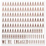 Andaz Press We're Engaged, Funny Quotes Cocktail Napkins, Rose Gold Foil, Bulk 50-Pack Count 3-Ply Disposable Fun Beverage Napkins for Engagement Party, Bridal Shower, Bar, Bachelorette Party