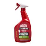 Nature's Miracle Advanced Stain & Odor Eliminator, 32 Ounces, Sunny Lemon Scent, Severe Mess Enzymatic Formula For Tough Pet Messes