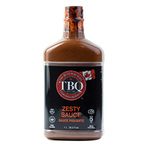 TBQ Zesty Sauce aka TBQ Hot Sauce 1L 35.2fl.oz. BBQ Sauce Great on Ribs, Chicken & Steaks Kosher, Vegan, Gluten Free, All Natural, No Fillers