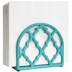 Blue Donuts Cast Iron Classic Napkin Holder - Turquoise