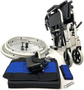 Free to Be Lightweight Aluminium Folding Wheelchair – Self Propel, Quick Release Wheels, Handbrakes