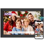 32GB Frameo Digital Picture Frame, 10.1 Inch Smart WiFi Digital Photo Frame, 1280x800 IPS LCD Touch Screen, Auto-Rotate, Share Photo or Video Instantly via Frameo App from Anywhere