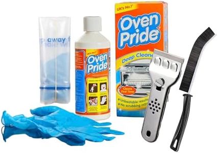 Oven cleaner heavy duty Kit - Including 500ml Cleaning Solution, Crevice brush, Ceramic Hob Scraper, Protective Gloves & Oven Cleaning Bags