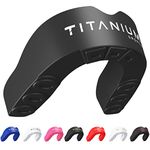 Titanium Sports Premium Mouth Guard - Slim Fit Sports Mouth Guard with Case - Gum Shield for Jaw Protection in Contact Sports - Durable Boxing, MMA, Judo, Karate, Rugby, Hockey, Football Mouthguard