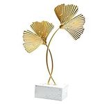 Metal Ginkgo Leaf Ornaments, Gold L