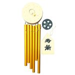 GJ Feng Shui Vastu 6 Pipes Rods Wooden Wind Chime for Balcony with Good Sound for Positive Energy