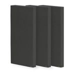 Timber Acoustics® | Sound Absorption Panels | Rockwool® | German Pine | Room Acoustics & Soundproofing | 2' x 4' x 3" [SET OF 3] NRC > 0.90 (Black)