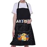 Artist Aprons Gifts for Painters Aprons with Pockets Painting Cooking Kitchen Apron Painting Lover Gift Artist Lovers Gifts (CA Artist Aprons)