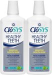 CloSYS Silver Healthy Teeth Anti-Cavity Oral Rinse, 32 Fl Oz (Pack of 12)
