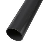 Rebower 2.7" x 3" PVC Pipe 26" Plastic Rigid Tubing Round High Impact Drain Pipe, [for Greenhouse Garden Home HVAC Plumbing] - 67.8x75mm / Dark Grey