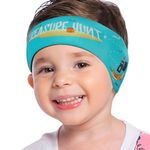 MoKo Swimming Headband for Kids, Cute Swinmmers Headband Ear Band for Kids Keep Water Out Waterproof Ear Protection Band for Bathing Swimming Ear Band, S Size - Light Blue Pirate & Boat