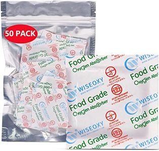 Wisesorb 300CC 50 Packs Oxygen Absorbers for Food Storage, Food Grade Oxygen Absorbers, O2 Absorbers Food Grade for Food Storage