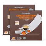 by Amazon Espresso Intenso Coffee Capsules Nespresso Compatible, Dark Roast - Rainforest Alliance Certified, 50 count (Pack of 2)