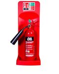 Single Red Fire Extinguisher Stand - Commander