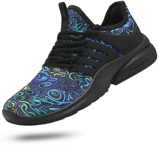 Troadlop Men Athletic Shoes Breathable Lightweight Durable Sneakers Comfortable Athletic Sport Running Gym Workout Shoes Blue 7
