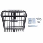 VGEBY Bike Basket, Front Rear Mount Metal Basket Large Capacity Cycling Basket with Lid for Electric Bikes Bicycles