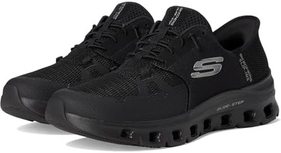 Skechers Men's Resistant Glide-Step Pro Slip-ins Work Sneakers, BLK, 10.5