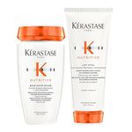 New Kerastase DUO Nutritive Bain Satin Riche High Nutrition Rich Shampoo 250ml and Lait Vital 200ml