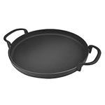 onlyfire Round Cast Iron Griddle Grill Pan for Weber 7421 Gourmet BBQ System, Replacement for 57CM Weber Charcoal Kettle Grills