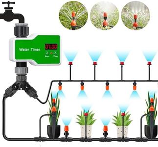 98 FT Drip Irrigation System Kit, Automatic Irrigation System, DIY Watering System with Hose Distribution Tubing, Plant Watering System for Greenhouse, Yard, Lawn