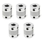 SIMAX3D 5PCS Flexible Couplings 5mm to 8mm for Nema 17 Stepper Motor Shaft Coupler 3D Printer Accessories