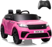 TOBBI Licensed Land Rover VELAR Electric Car for Kid by TOBBI,12V 7AH Ride On Toy for Kids Ages 3-8,Kids Ride On Car w/Remote Control/Music/Safety Belt,Double Doors
