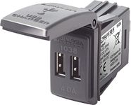 Blue Sea Systems 1038 48V 4A Contura Switch Mount Dual USB Charger