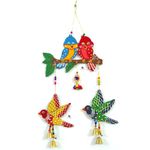 DRAVY HANDICRAFTS Bird Hanging Couple for Pooja Garden Main Door Wall Hanging Balcony Decoration Hanging Decorative Items for Room Wall Décor for Home (A1)