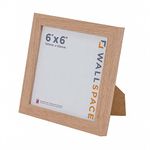 Wall Space 6x6 Oak Frame | Square 6x6 Photo Frame | 6 x 6 inch Oak Photo Frames | Square Picture Frames | Oak 6x6 Picture Frames made from SOLID OAK. Square Frame | 6x6 Frame | Square Picture Frame