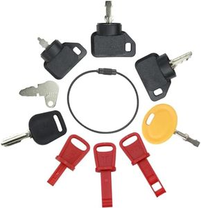 Lawn Mower Keys Set 9 Pcs for Cub Cad-et M-TD John De-ere Hus-qvarna To-ro Craft-sman Kub-ota Troy-Bi-lt Snow Engines 625-05000 63-8360 532411935 AM132500 GY20680 83357 925-2054A Snow Blower Keys