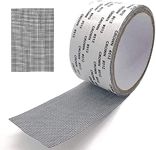 HUBTURE Window Screen Repair Kit Tape,Strong Adhesive & Waterproof Fiberglass Covering Mesh Tape for Covering Window Door Tears Holes Screen Patch Repair Kits (200Cm X 5CM) (net Tape)