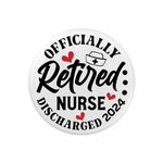 Emuworks Nurse Badges - Perfect Retirement Gifts for Women, Funny Retirement Party Decorations, Happy Retirement Nurse Gifts and Goodbye Gifts Accessories