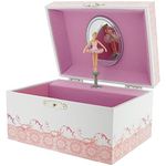 Mele Girls Twirling Ballerina Musical Jewellery/Trinket Box With Mirror