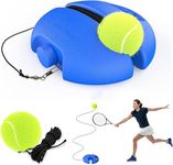 DEOXY Tennis Trainer Rebound Ball with String Solo Tennis Practice Device Trainer Set Self with String Cricket Trainer Rebound Ball with Rope Fill Sand or Water (Rocket Not Included)