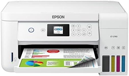 Epson EcoTank ET-2760 Wireless Color All-in-One Cartridge-Free Supertank Printer with Scanner and Copier