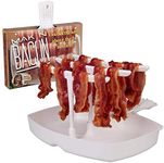 The Original Makin Bacon Microwave Bacon Dish - Makes Crispy Bacon in Minutes - Simple, Quick, and Easy to Use - Reduces Fat Content for a Healthier Meal - Molded in The USA