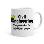 Kesri Gifts Civil Engineer Theme Ceramic Printed Tea Coffee Mug(325 Ml)(Kesri-12420P) - Birthday Gift,Anniversery Gift, Gift Idea