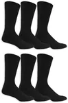 Dr. Scholl's Men's Diabetes & Circulator Sock, Black, 7-12