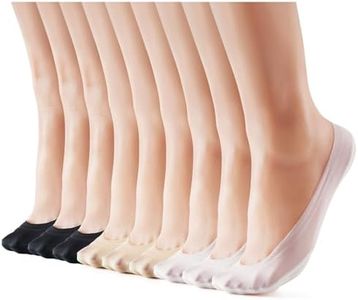 WISVOOO 3-9 Pairs No Show Socks Women Nylon Ultra Low Cut Non-Slip Thin Liner Socks Invisible Hidden Socks for Flats