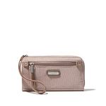 Baggallini Women's Zip Around Wallet, Blush Shimmer, One Size, Zip Around Wallet