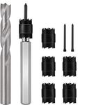 EEEKit Spot Weld Cutter Kit, Sheet Metal Hole Cutter, Punch Remover Panel Separator for Power Drill Welding Auto Body Work Tool, 3/8 Inch Drill Bit Tools, 9 Pieces