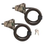 Master Lock Cable Lock, Python Adjustable Keyed Cable Lock, 6 ft. Long Cable, 2 Pack Mossy Oak Country DNA Camouflage, 8418TCAMODNACC