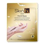 Skin Fx Hydrating Hand Sheet Mask (Gloves) with Shea Butter, Jojoba Oil & Tea Tree Oil for Moisturising, Nourishing & Smoothening for Instant Baby Soft Hands | Evens Out Skin Tone | (Pack of 1)