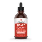 Strauss Naturals Heartdrops - Herbal Heart Support Supplement with European Mistletoe, Aged Garlic Extract -Original Flavour, Soy Free (100 ml (Pack of 1))