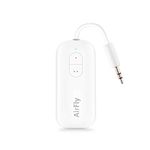 Twelve South AirFly Duo | Wireless Transmitter with Audio Sharing for up to 2 AirPods/Wireless Headphones to Any Audio Jack for use on Airplanes, Boats or in Gym, Home, auto