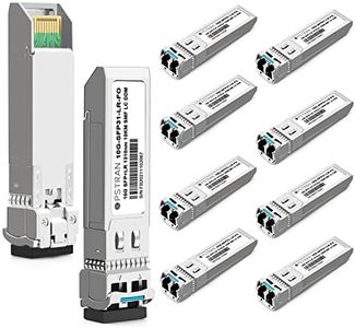 OPSTRAN 10GBASE-LR SFP+ Optical Transceiver Module, 1310nm, 10km, DDM, Duplex LC SMF, 10 Pack, Grey, Solid