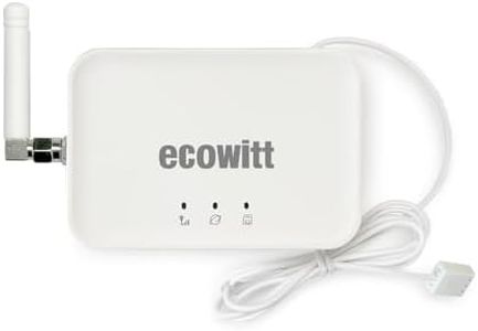 Ecowitt GW3000 Wi-Fi & Ethernet Weather Station Gateway, with Built-in Temperature, Humidity and Barometric Sensors with SD Card Port, 915 MHz