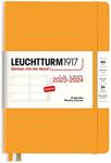 LEUCHTTURM1917 367602 Weekly Planner Medium (A5) 2024, with booklet, 18 Months, Rising Sun, English
