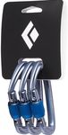 BLACK DIAMOND HotForge Screwgate Carabiner 3-Pack | Lightweight Aluminum Locking Carabiners | for Rock Climbing, Mountaineering, Camping, Outdoor | Gray